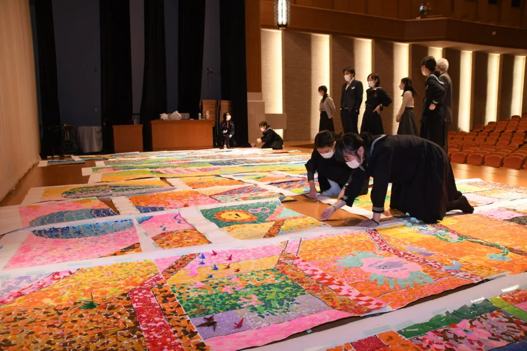 ちぎり絵を作成しました | 豊島岡女子学園 中学校・高等学校